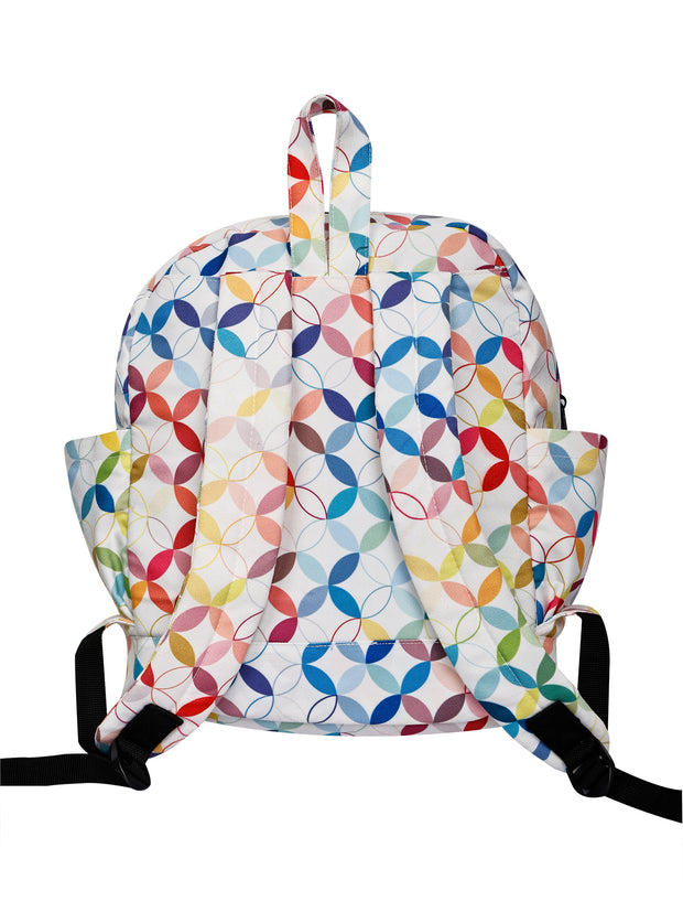 Cristina Backpack - Coloured Circles Print