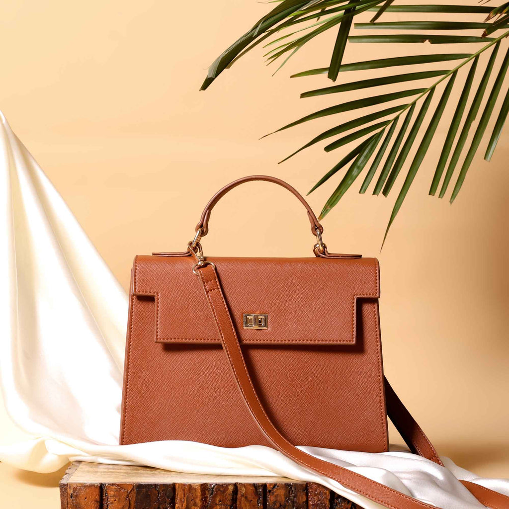 The Metropolitan Top Handle Bag Tan