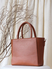 Shell hand-held bag Tan