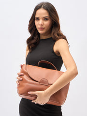 Tulip handbag Tan