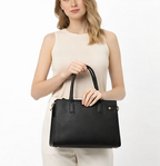 Aurélia Structured Black Tote bag