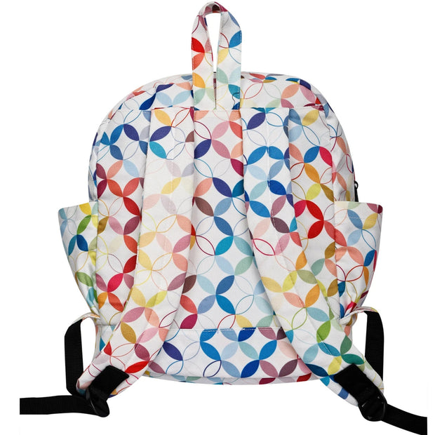 Cristina Backpack - Coloured Circles Print