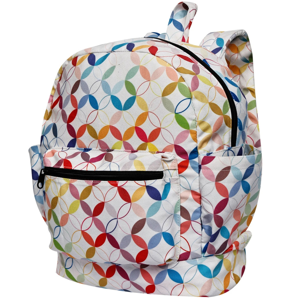Cristina Backpack - Coloured Circles Print