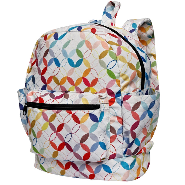 Cristina Backpack - Coloured Circles Print