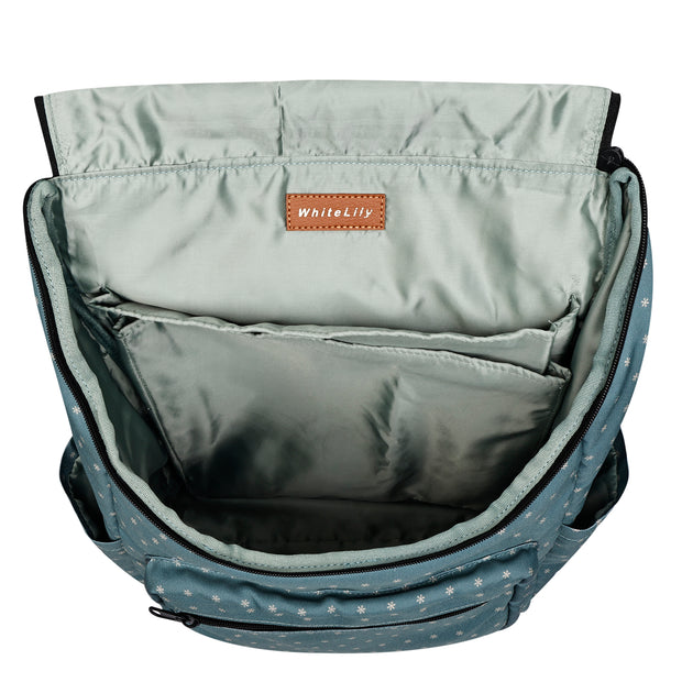 Serena Backpack - Green Asterisk