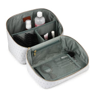 Large Cosmetic Organiser - Light Green Asterisk