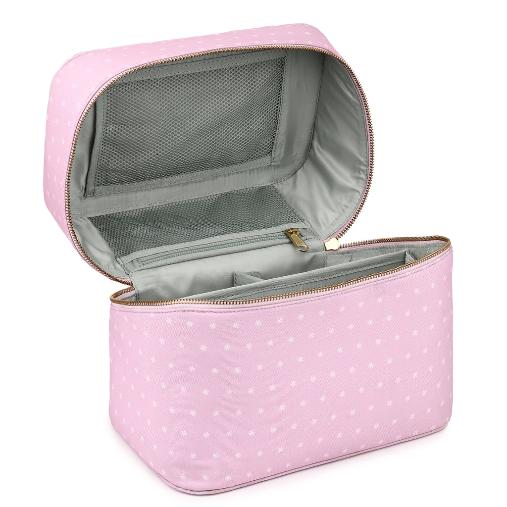Light Pink Medium Cosmetic Organiser - Asterisk