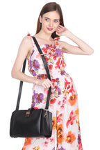 Martina Satchel Bag - Black