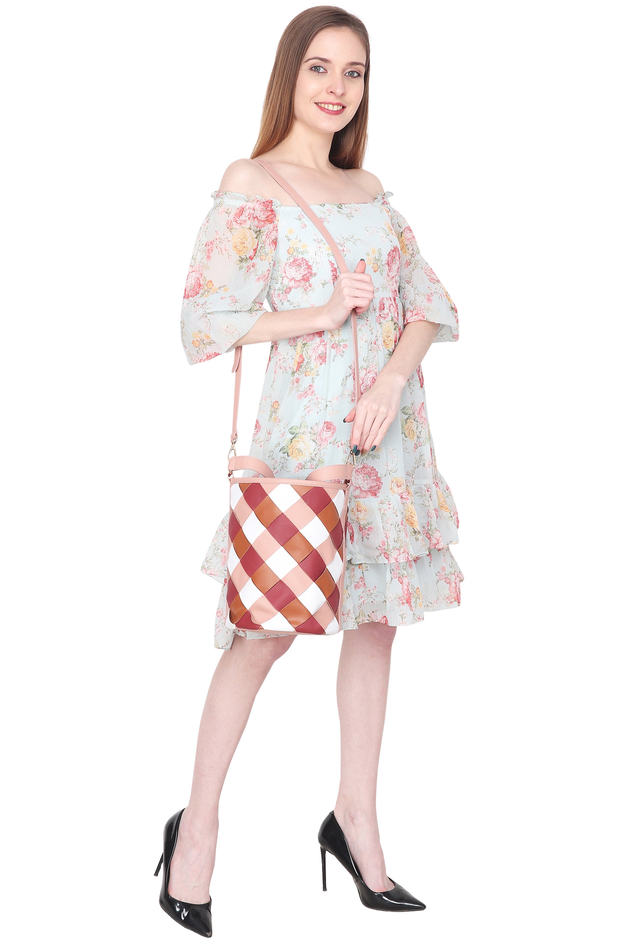 Hazel Bucket Bag - Pink