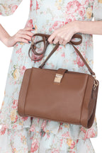 Martina Satchel Bag - Brown