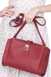 Martina Satchel Bag - Red