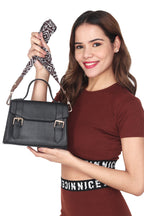 Detachable Strap - Brown & Ivory