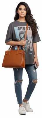 Aurélia Structured Tan Tote bag