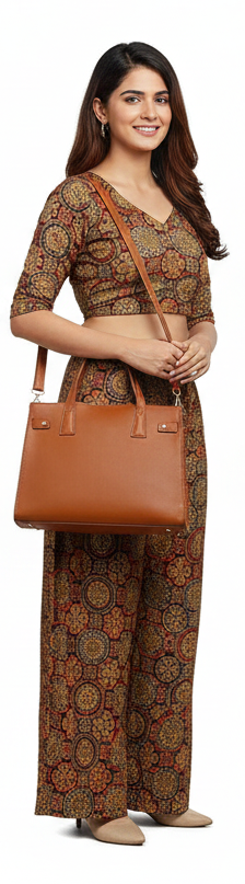 Aurélia Structured Tan Tote bag