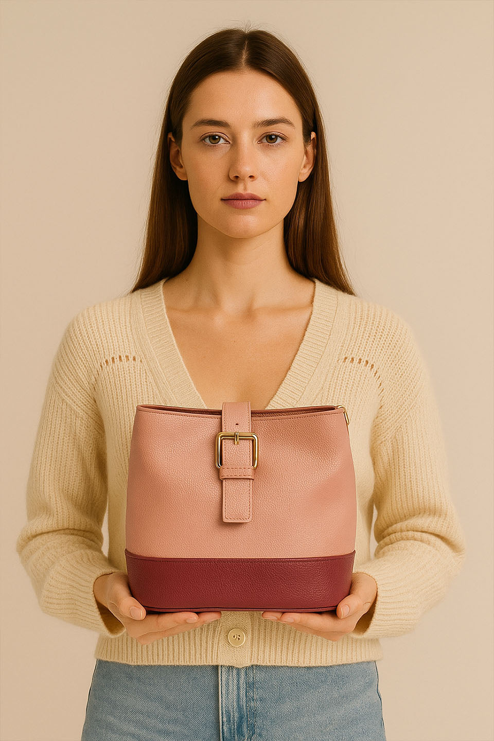 Pink Bucket Bag