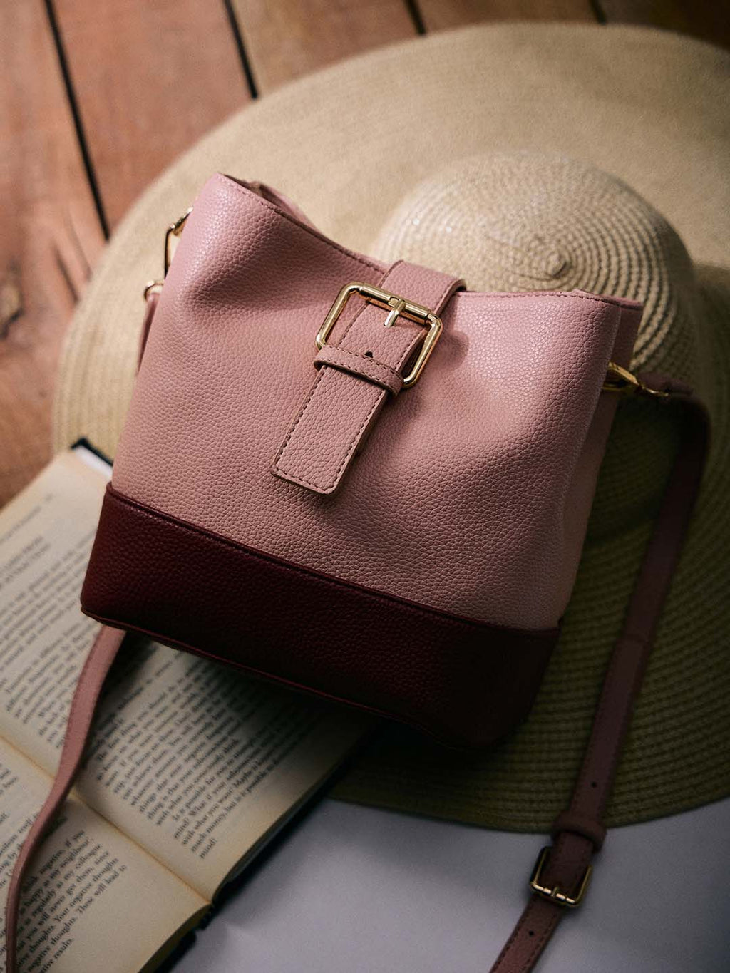 Pink Bucket Bag