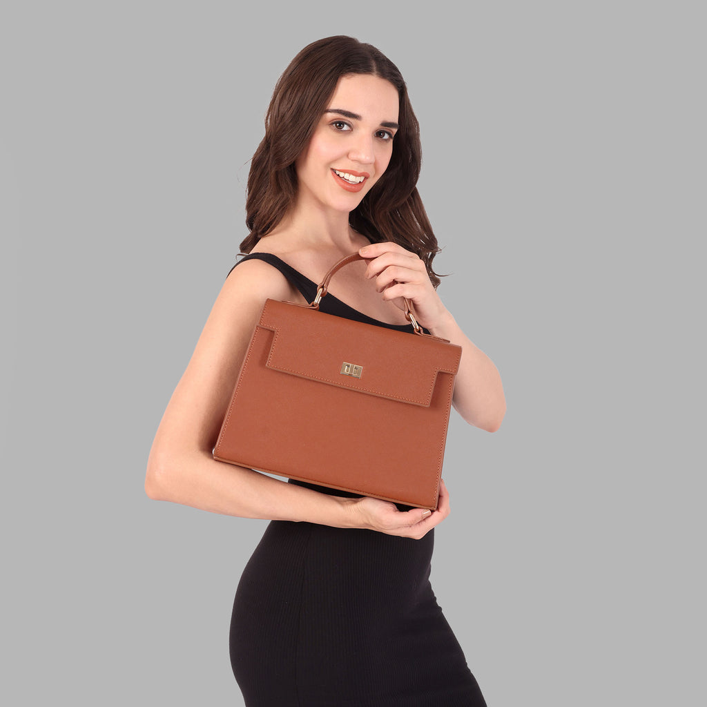 The Metropolitan Top Handle Bag Tan